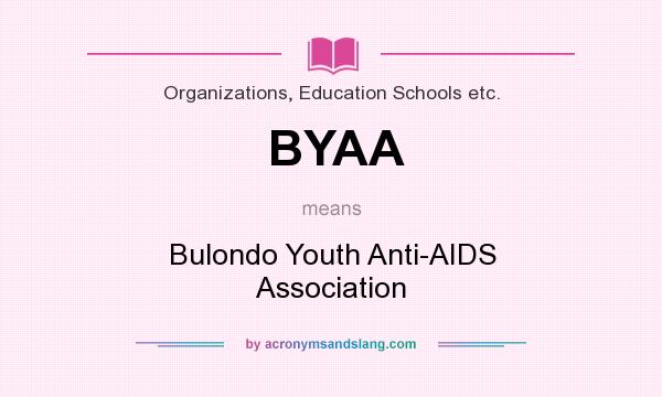 What does BYAA mean? It stands for Bulondo Youth Anti-AIDS Association