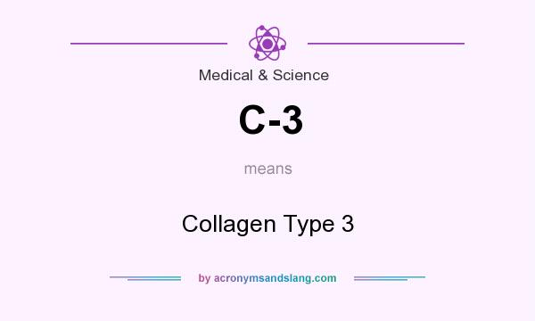 What does C-3 mean? It stands for Collagen Type 3