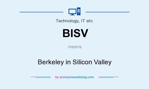 What does BISV mean? It stands for Berkeley in Silicon Valley