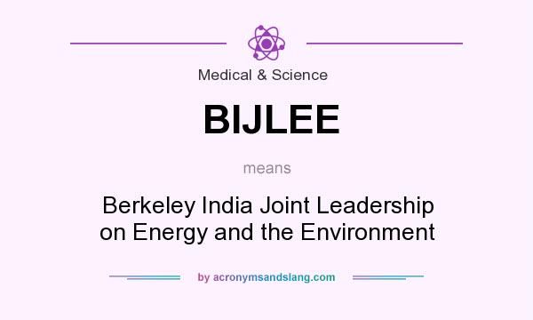 What does BIJLEE mean? It stands for Berkeley India Joint Leadership on Energy and the Environment
