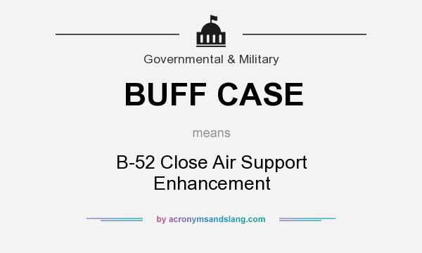 What does BUFF CASE mean? It stands for B-52 Close Air Support Enhancement