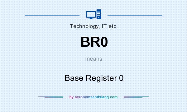 What does BR0 mean? It stands for Base Register 0