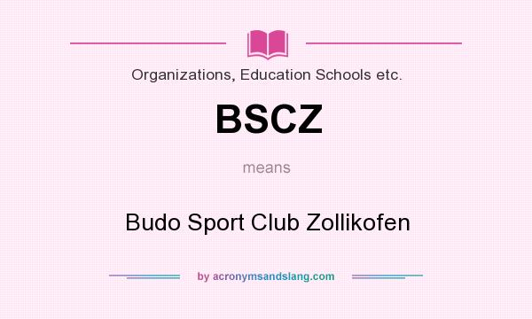 What does BSCZ mean? It stands for Budo Sport Club Zollikofen