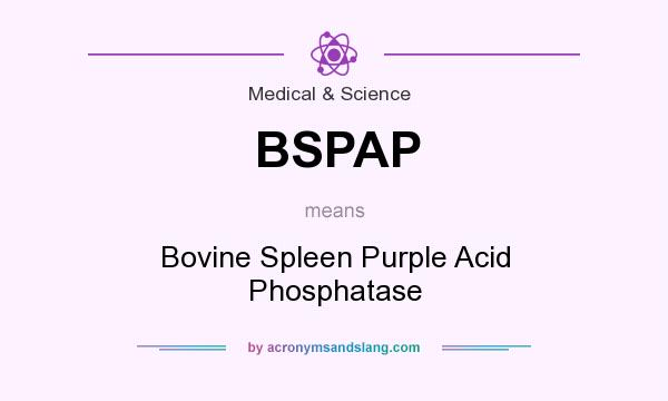 What does BSPAP mean? It stands for Bovine Spleen Purple Acid Phosphatase