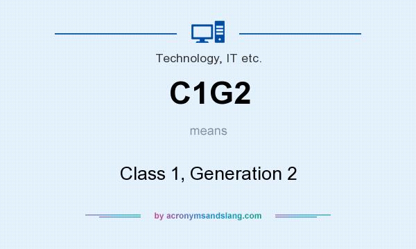 What does C1G2 mean? It stands for Class 1, Generation 2