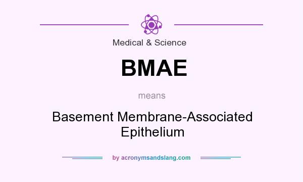What does BMAE mean? It stands for Basement Membrane-Associated Epithelium