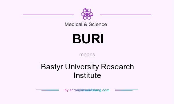 What does BURI mean? It stands for Bastyr University Research Institute