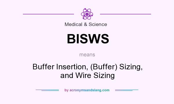 What does BISWS mean? It stands for Buffer Insertion, (Buffer) Sizing, and Wire Sizing
