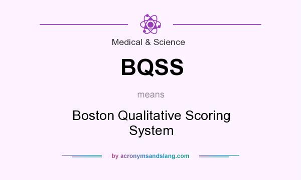 What does BQSS mean? It stands for Boston Qualitative Scoring System