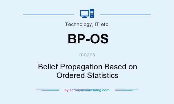 What does BP-OS mean? It stands for Belief Propagation Based on Ordered Statistics