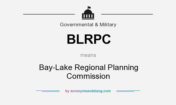 What does BLRPC mean? It stands for Bay-Lake Regional Planning Commission