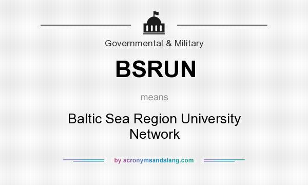 What does BSRUN mean? It stands for Baltic Sea Region University Network