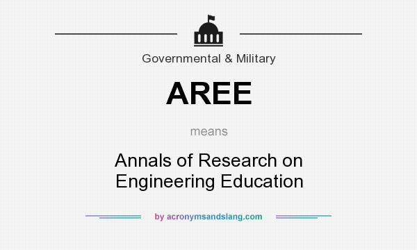 What does AREE mean? It stands for Annals of Research on Engineering Education