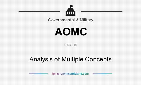What does AOMC mean? It stands for Analysis of Multiple Concepts