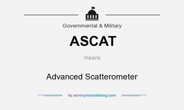 What does ASCAT mean? It stands for Advanced Scatterometer