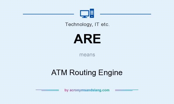 What does ARE mean? It stands for ATM Routing Engine
