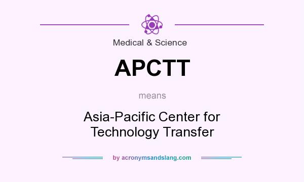 What does APCTT mean? It stands for Asia-Pacific Center for Technology Transfer