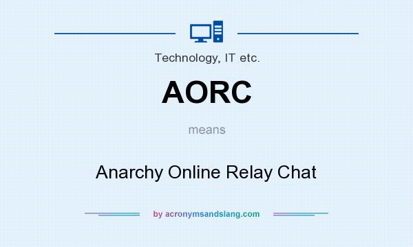 What does AORC mean? It stands for Anarchy Online Relay Chat