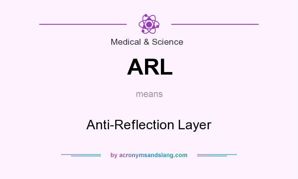 What does ARL mean? It stands for Anti-Reflection Layer