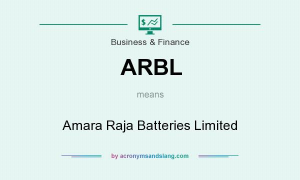 What does ARBL mean? It stands for Amara Raja Batteries Limited