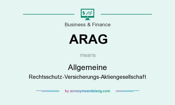 What does ARAG mean? It stands for Allgemeine Rechtsschutz-Versicherungs-Aktiengesellschaft