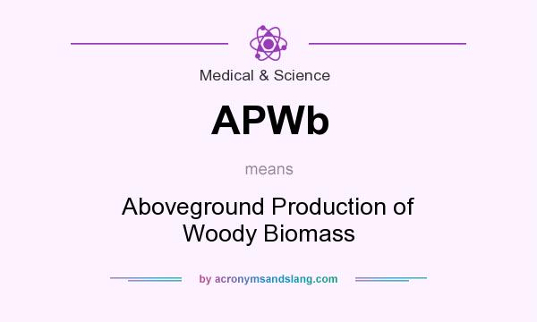 What does APWb mean? It stands for Aboveground Production of Woody Biomass