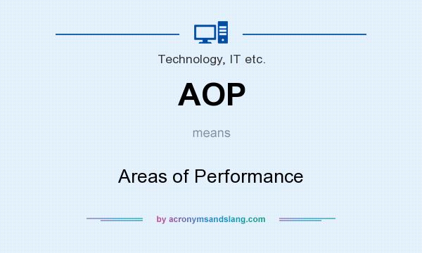 What does AOP mean? It stands for Areas of Performance