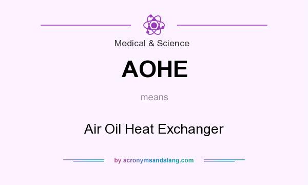 What does AOHE mean? It stands for Air Oil Heat Exchanger