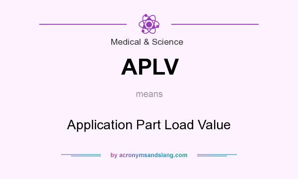 What does APLV mean? It stands for Application Part Load Value