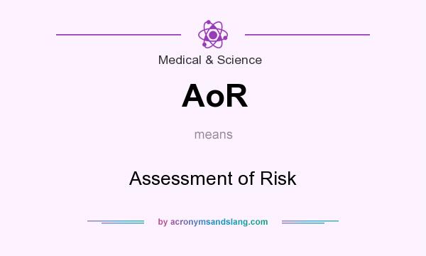 What does AoR mean? It stands for Assessment of Risk