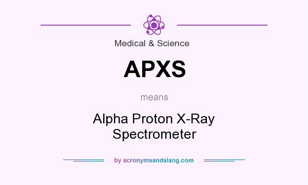What does APXS mean? It stands for Alpha Proton X-Ray Spectrometer