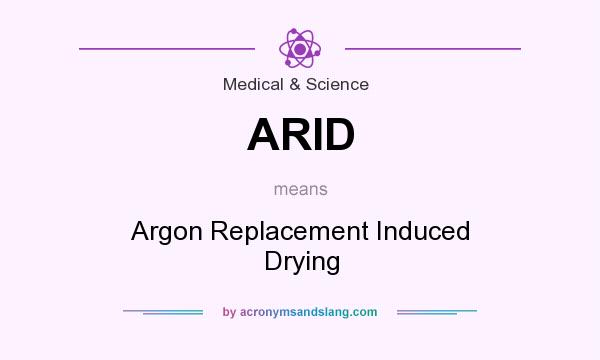 What does ARID mean? It stands for Argon Replacement Induced Drying