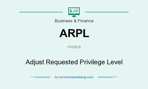 What does ARPL mean? It stands for Adjust Requested Privilege Level