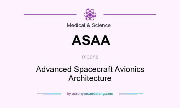 What does ASAA mean? It stands for Advanced Spacecraft Avionics Architecture