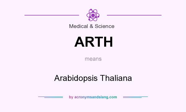 What does ARTH mean? It stands for Arabidopsis Thaliana