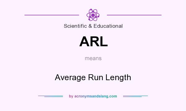 What does ARL mean? It stands for Average Run Length