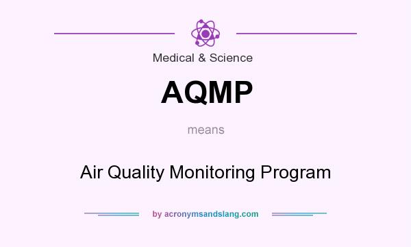 What does AQMP mean? It stands for Air Quality Monitoring Program