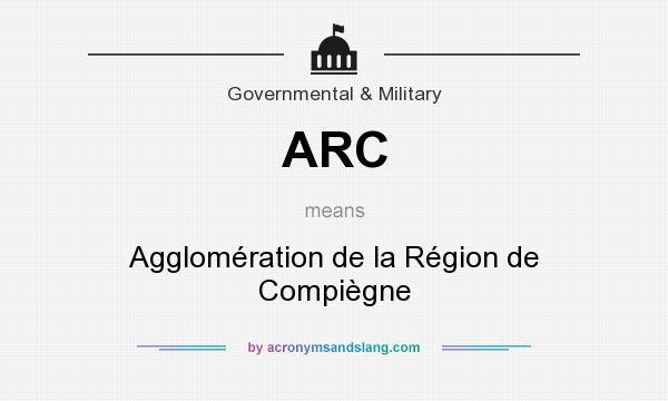 What does ARC mean? It stands for Agglomération de la Région de Compiègne