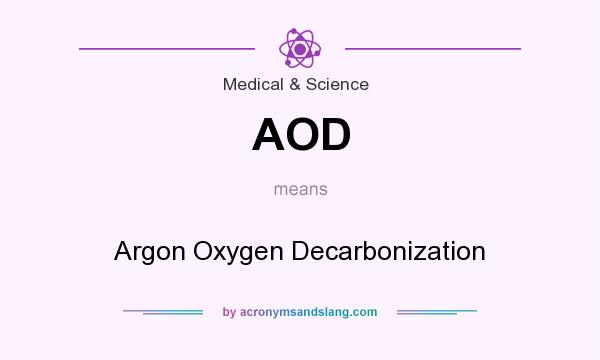 What does AOD mean? It stands for Argon Oxygen Decarbonization
