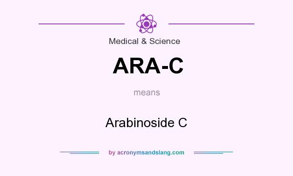 What does ARA-C mean? It stands for Arabinoside C