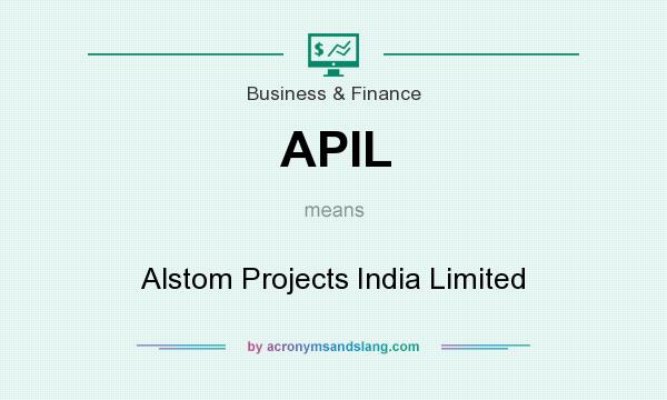 What does APIL mean? It stands for Alstom Projects India Limited