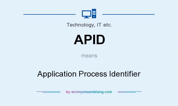 What does APID mean? It stands for Application Process Identifier