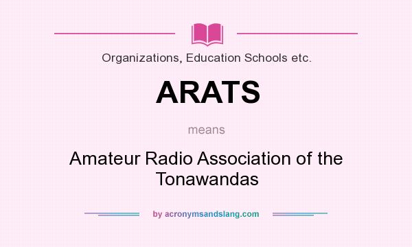 What does ARATS mean? It stands for Amateur Radio Association of the Tonawandas