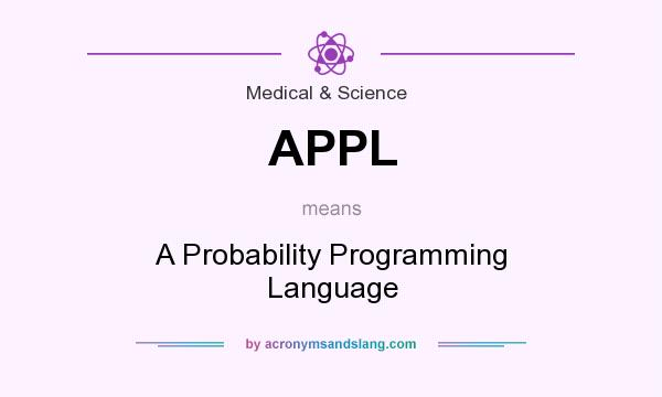 What does APPL mean? It stands for A Probability Programming Language