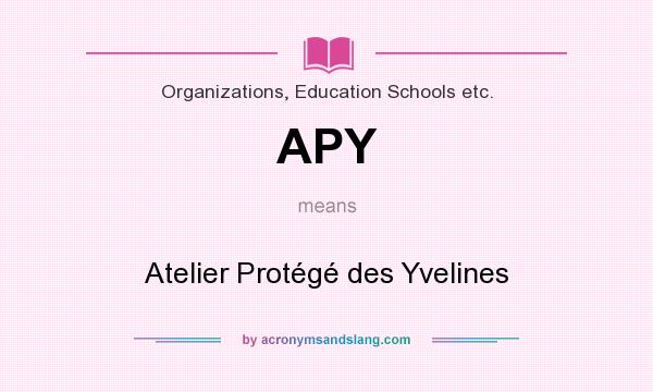 What does APY mean? It stands for Atelier Protégé des Yvelines