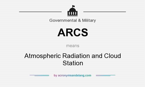What does ARCS mean? It stands for Atmospheric Radiation and Cloud Station