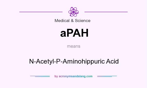What does aPAH mean? It stands for N-Acetyl-P-Aminohippuric Acid