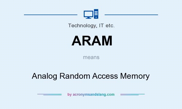 What does ARAM mean? It stands for Analog Random Access Memory