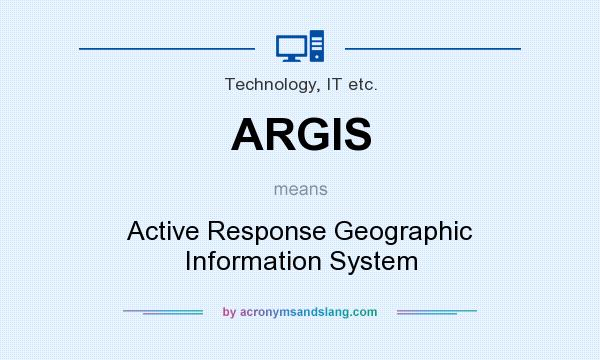 What does ARGIS mean? It stands for Active Response Geographic Information System