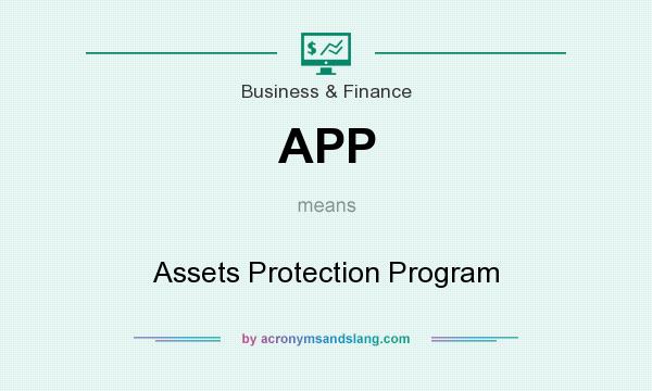 What does APP mean? It stands for Assets Protection Program